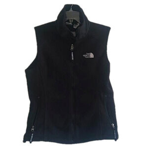 The North Face Black Zipper Sweater Vest Size S
